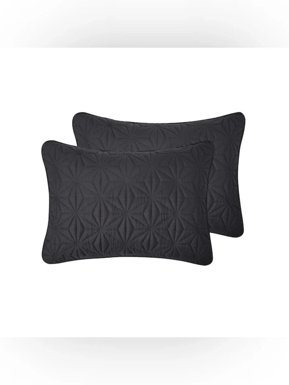 VCNY Home 3-Piece Grey Geometric Quilt Set  King